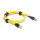 Delock Mini I/O 8 Pin D-Form Typ 2 Stecker zu RJ45 Stecker Cat.6 Kabel 1 m gelb