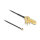 Delock Antennenkabel SMA 90° PCB Buchse zum Einbau zu I-PEX Inc., MHF® I Stecker 1.13 15 cm Gewindelänge 15 mm