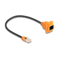 Delock D-Typ RJ45 Kabel Stecker zu Buchse Cat.5e UTP...