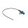 Delock Antennenkabel FAKRA Z Stecker zu MHF® I Stecker 1,13 - 20 cm 2 vorgestanztes Loch
