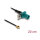 Delock Antennenkabel FAKRA Z Stecker zu MHF® I Stecker 1,13 - 20 cm 2 vorgestanztes Loch