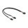 Delock Kabel USB 2.0 Pfostenbuchse 2,54 mm 10 Pin zu 2 x USB 2.0 Pfostenbuchse 2,54 mm 4 Pin 30 cm