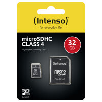 CARD MicroHC 32GB Intenso C4 21MB/s inkl.SD Adapter
