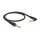 Delock Klinkenkabel 3,5 mm 3 Pin Stecker > Stecker gewinkelt 0,5 m schwarz
