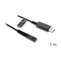 Delock USB Ladekabel 12 V für Elektrorasierer kompatibel mit Braun Series 1, 3, 5, 7, 9 - Rasierer Ladegerät Ersatzkabel 1 m