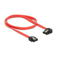 Delock SATA 6 Gb/s Kabel gerade auf links gewinkelt 50 cm...