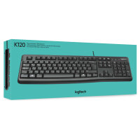 Logitech K120 USB Black QWERTY US