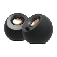 Creative Labs Pebble V3 (schwarz, Bluetooth, USB-C, Klinke)