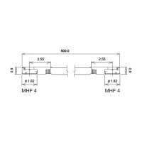 Delock Antennenkabel I-PEX Inc., MHF® 4L Stecker zu I-PEX Inc., MHF® 4L Stecker 1,13 50 cm