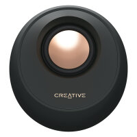 Creative Labs Pebble Pro (schwarz, Klinke, USB-A/C, Bluetooth, Digitalverstrker, RGB-Beleuchtung)