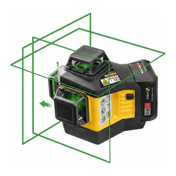 STABILA LAX 600 G, 12-V-System Multilinien-Laser