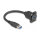 Delock D-Typ USB 5 Gbps Kabel Typ-A Stecker zu Typ-A Buchse schwarz 20 cm
