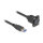 Delock D-Typ USB 5 Gbps Kabel Typ-A Stecker zu Typ-A Buchse schwarz 20 cm