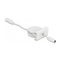 Delock Easy 45 Modul Power Ausrollkabel DC 5,5 x 2,1 mm...