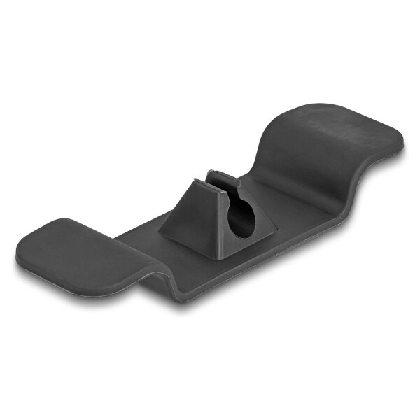 Delock Kabelhalter Clip selbstklebend Set 3 Stück schwarz