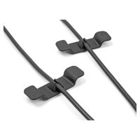Delock Kabelhalter Clip selbstklebend Set 3 Stück schwarz
