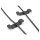 Delock Kabelhalter Clip selbstklebend Set 3 Stück schwarz