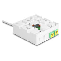 Delock LWL Anschlussdose 2 x SC/APC Simplex mit Verlegekabel Set 40 m