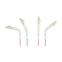 Delock LWL Kabel LC Duplex zu LC Duplex Multimode OM4 winkelbar 1 m