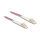 Delock LWL Kabel LC Duplex zu LC Duplex Multimode OM4 winkelbar 1 m