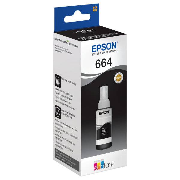 Epson Tinte1LB T6641 ink cartridge black 70ml 1-pack (A)