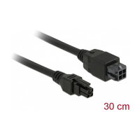 Delock Micro Fit 3.0 4 Pin Verlängerungskabel Stecker > Buchse 30 cm