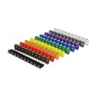 Delock Kabelmarker Clips 0-9 farbig 100-teilig