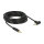 Delock Klinkenkabel 3,5 mm 3 Pin Stecker > Stecker gewinkelt 5 m schwarz