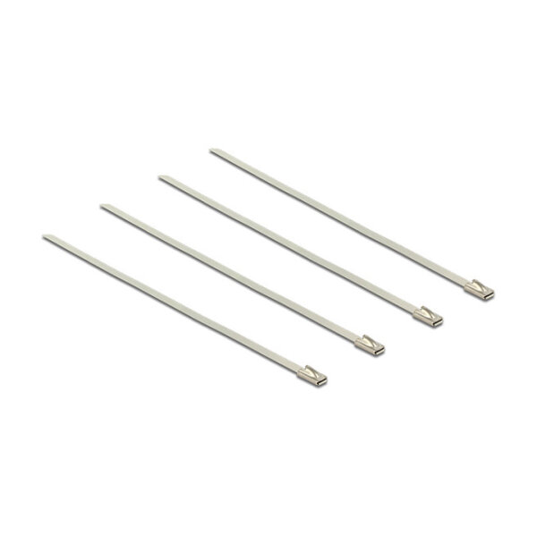 Delock Edelstahlkabelbinder L 200 x B 4,6 mm 20 Stück