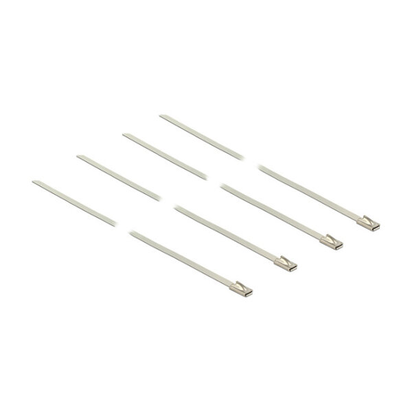 Delock Edelstahlkabelbinder L 350 x B 4,6 mm 20 Stück