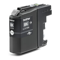 Brother Tinte LC-121BK Schwarz bis zu 300 Seiten nach ISO/IEC 24711