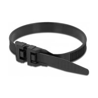 Delock Kabelbinder mit Doppelkopf L 250 x B 9 mm schwarz...