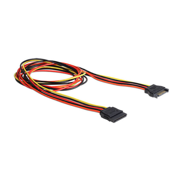 Delock Verlängerungskabel Power SATA 15 Pin Stecker > SATA 15 Pin Buchse 100 cm