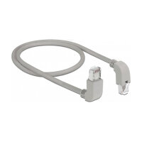 Delock Netzwerkkabel RJ45 Cat.6A S/FTP oben / unten gewinkelt 0,5 m