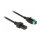 Delock PoweredUSB Kabel Stecker 12 V > 2 x 4 Pin Stecker 4 m für POS Drucker und Terminals