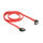 Delock SATA 6 Gb/s Kabel gerade auf unten gewinkelt 70 cm rot