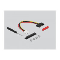 Delock M.2 Key M zu PCIe x4 NVMe Adapter gewinkelt mit 20 cm Kabel