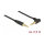 Delock Klinkenkabel 3,5 mm 4 Pin Stecker > Stecker gewinkelt 0,5 m schwarz