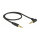 Delock Klinkenkabel 3,5 mm 4 Pin Stecker > Stecker gewinkelt 0,5 m schwarz