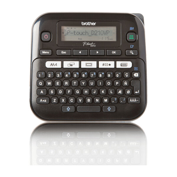 Brother P-Touch PT-D210VP Beschriftungsgerät 3.5/6/9/12 mm Value Pack