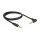 Delock Klinkenkabel 3,5 mm 4 Pin Stecker > Stecker gewinkelt 1 m schwarz