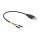 Delock USB Stromkabel Typ-A auf 2 x Pfostenstecker einzeln Strom 20 cm