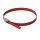Delock Edelstahlkabelbinder L 300 x B 4,6 mm rot 10 Stück