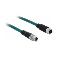 Delock Netzwerkkabel M12 X-kodiert 8 Pin Stecker zu...