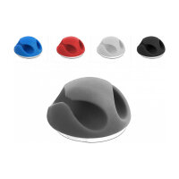 Delock Kabelhalter Mini Set mit 2 Durchführungen 10...