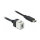 Delock Keystone Modul USB 5 Gbps Type-C™ Buchse zu USB Type-C™ Stecker mit Kabel 25 cm