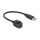 Delock Keystone Modul USB 2.0 C Buchse > USB 2.0 A Stecker mit Kabel