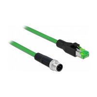 Delock Netzwerkkabel M12 4 Pin D-kodiert zu RJ45 Stecker...