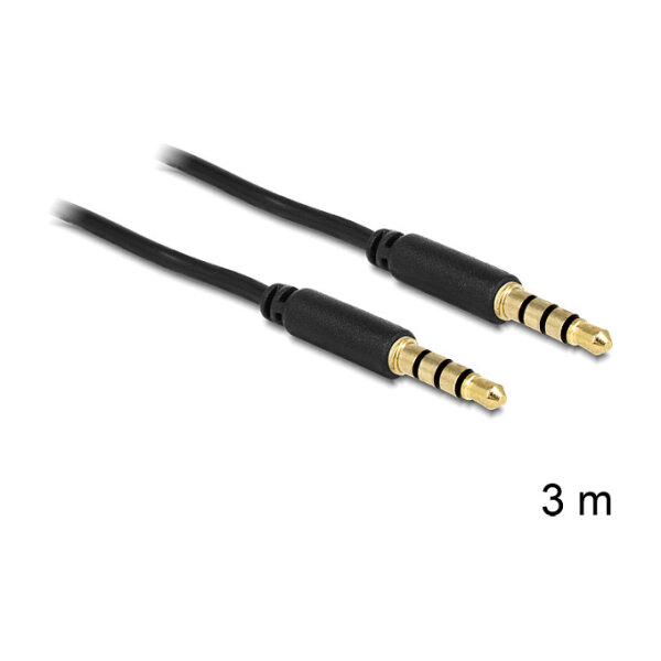 A Klinke 3,5mm St/St 3m DeLock