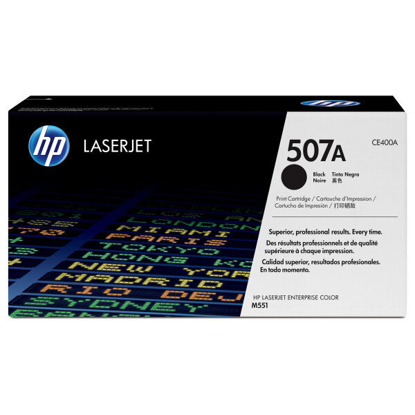 HP 507A original original Toner cartridge CE400A black standard capacity 5.500 pages 1-pack